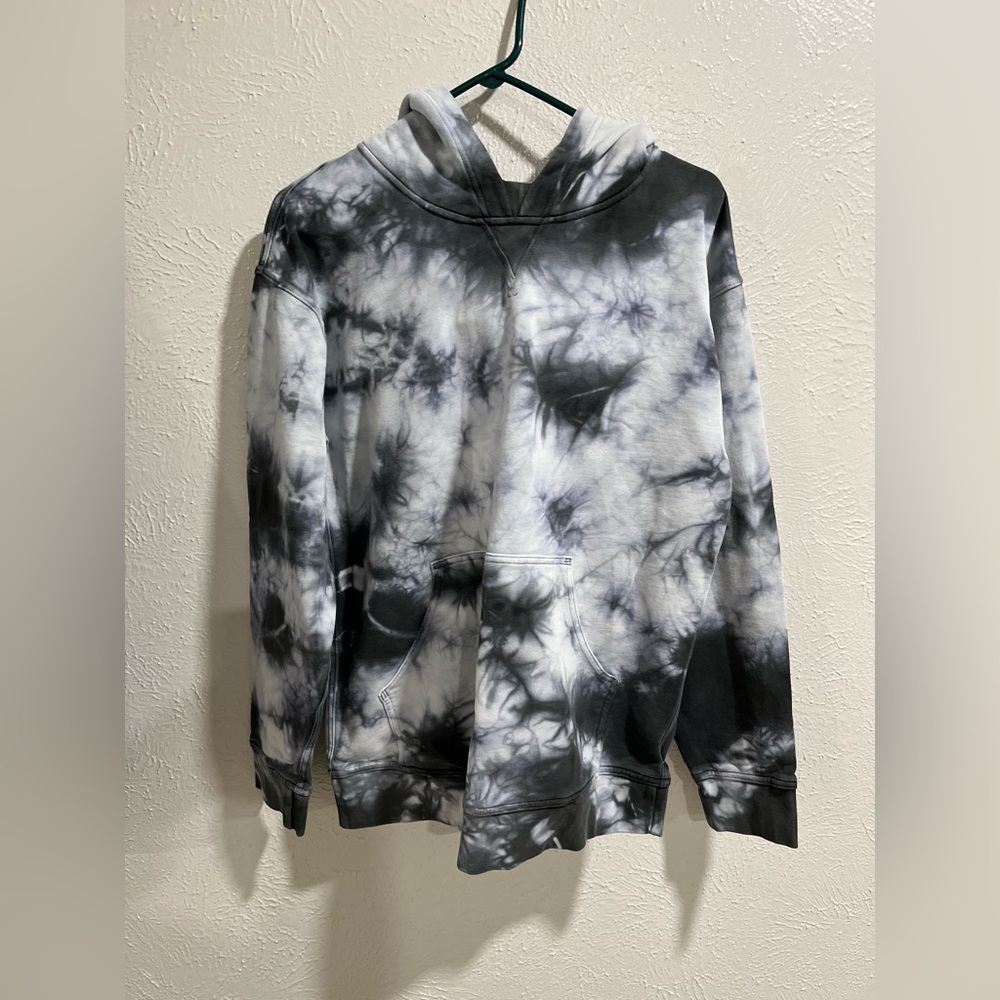LULULEMON ALL YOURS HOODIE MARMOLEADO GREY TIE DYE SIZE 10
